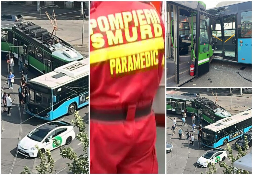 Accident grav în București. Roțile unui tramvai au zburat de sub vagon. 11 persoane au fost rănite. 6 ambulanțe au intervenit - Imaginea 7