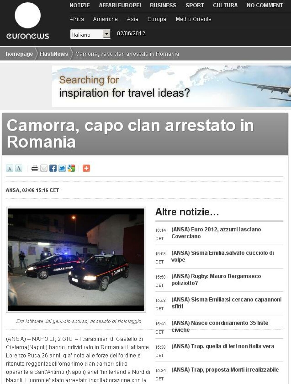 La Repubblica: Un membru Camorra, arestat la Vama Nadlac. Era urmarit de 6 luni - Imaginea 4