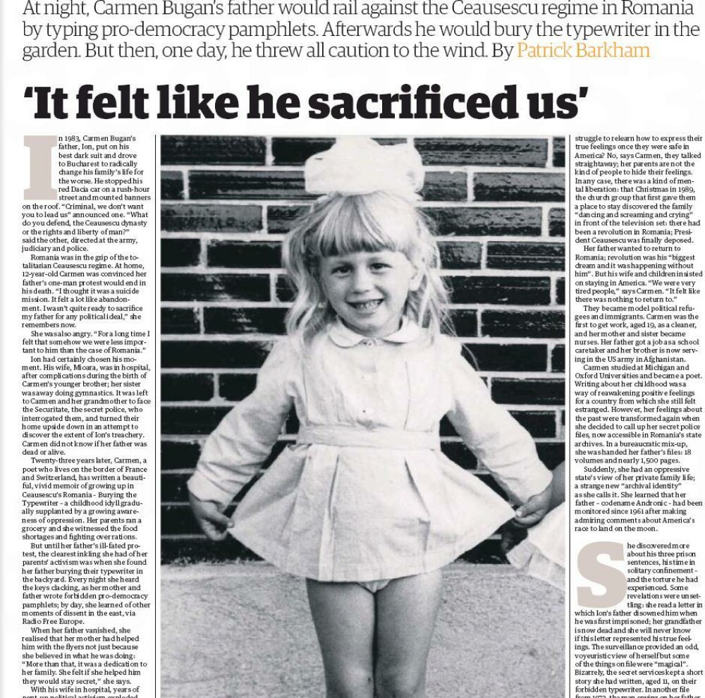 Povestea unei familii de romani vanate de Securitatea lui Ceausescu, pe prima pagina din Guardian - Imaginea 3