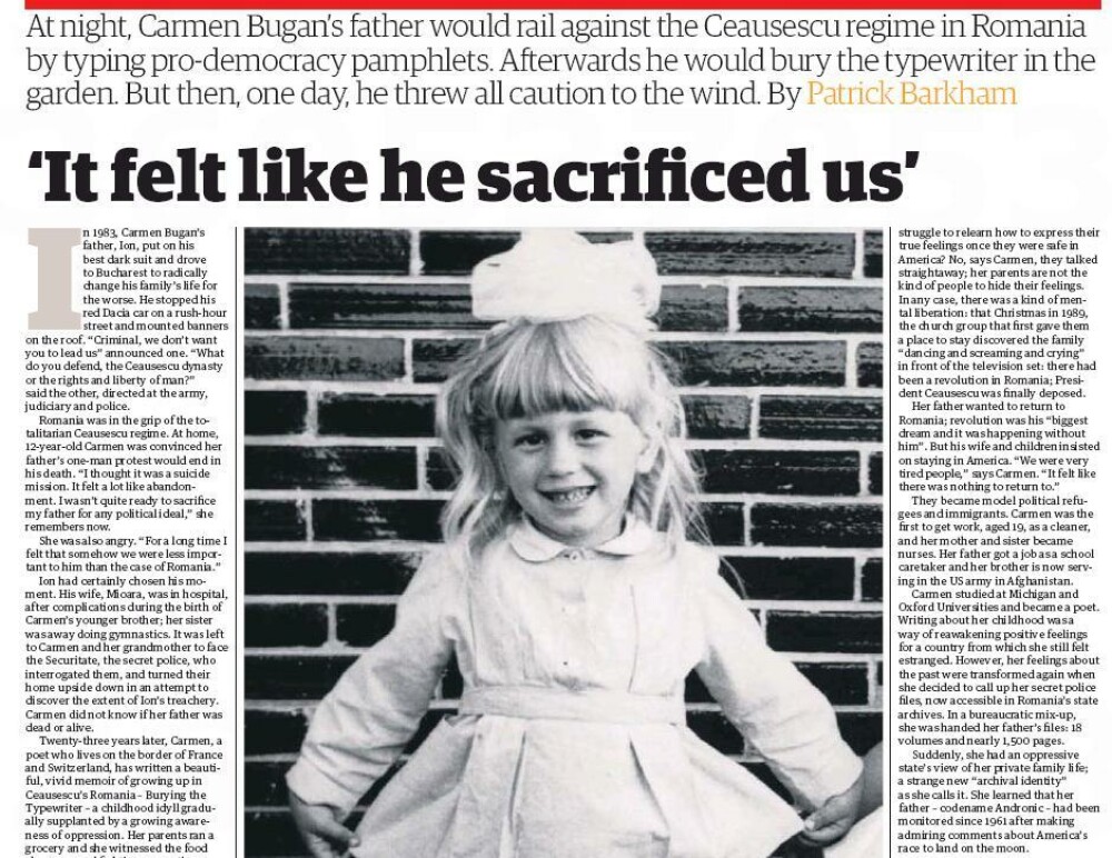 Povestea unei familii de romani vanate de Securitatea lui Ceausescu, pe prima pagina din Guardian - Imaginea 2