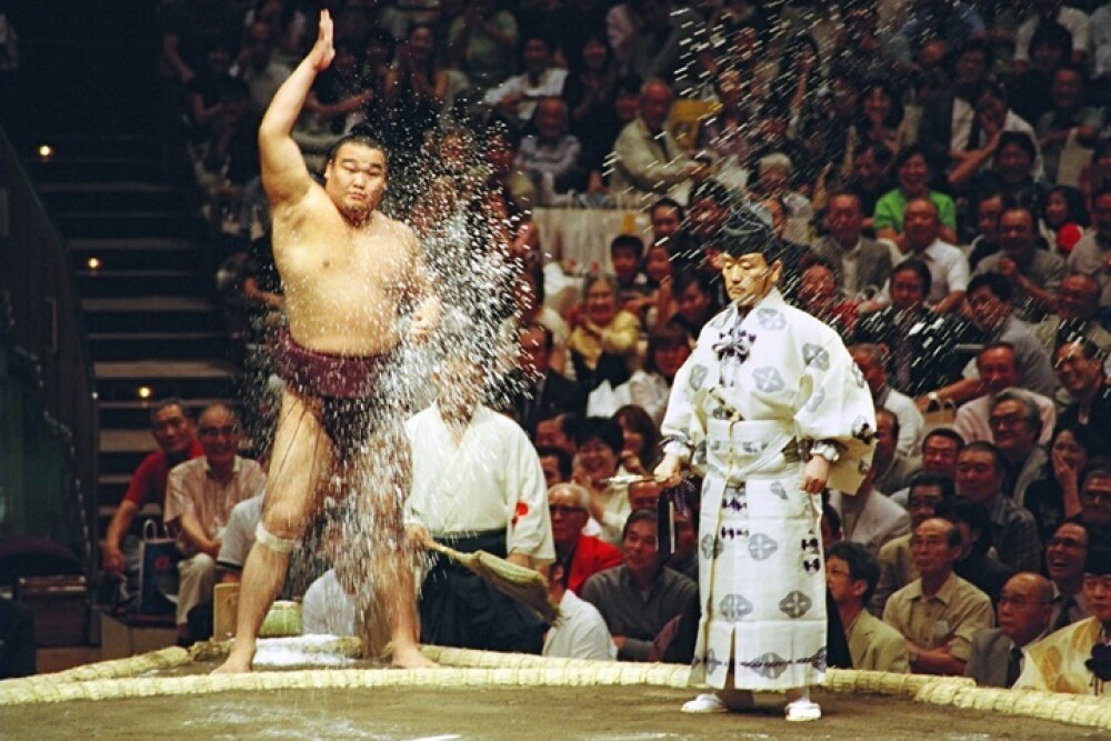 Imagini unice surprinse din lumea luptatorilor de sumo. Cum arata cand nu sunt in ring - Imaginea 7