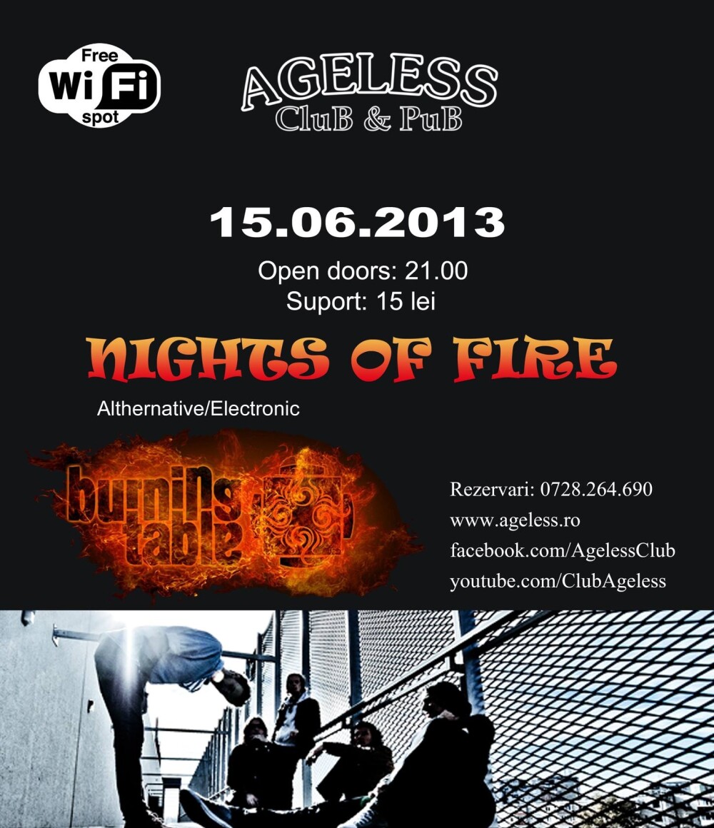 Un concert care nu trebuie ratat. Trupa timisoreana Burning Table, LIVE in club Ageless - 15 iunie - Imaginea 1