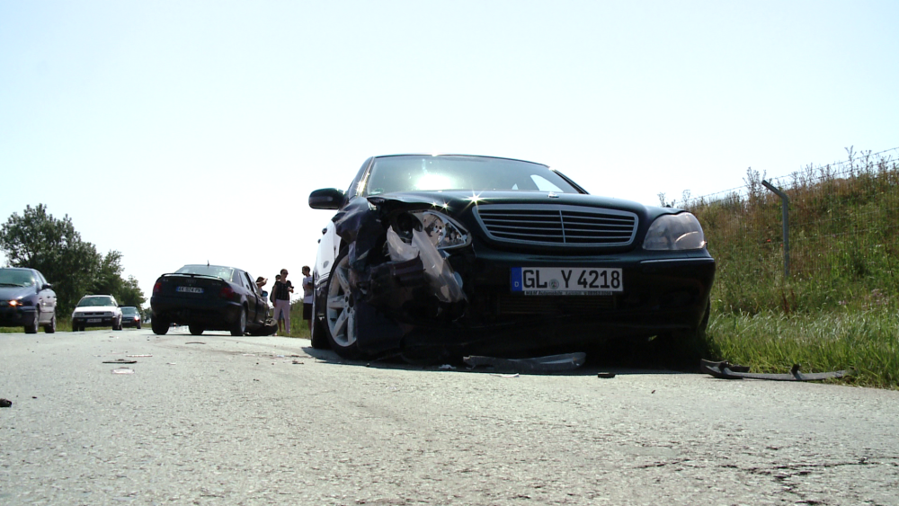 Accident pe drumul dintre Timisoara si Sacalaz. O fetita de sase luni si mama ei au ajuns la spital - Imaginea 3
