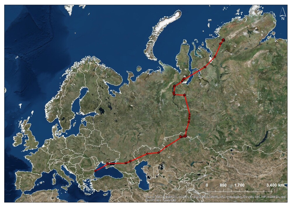 Decebal, gasca cu gat rosu, a ajuns in Siberia. Urmariti pe internet migratia unor pasari monitorizate prin satelit - Imaginea 3