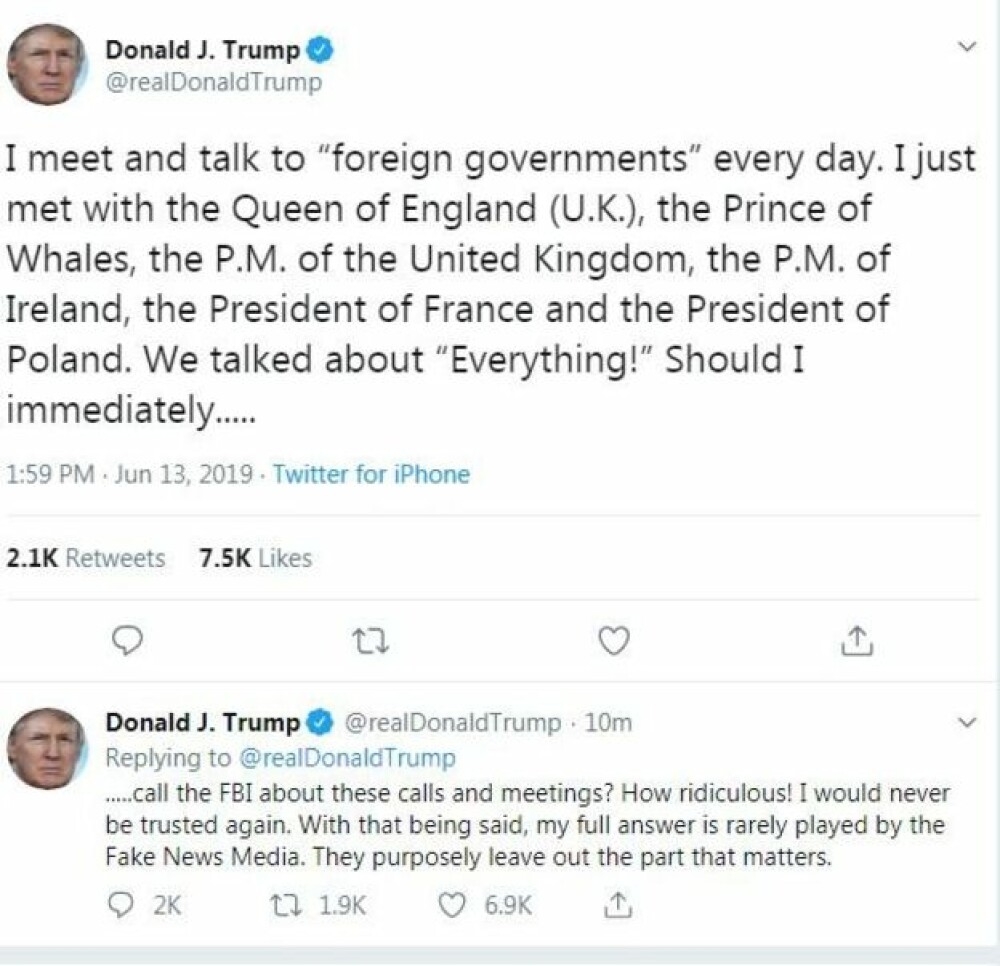 Trump anunță pe Twitter că s-a întâlnit cu „Prințul Balenelor”. La cine se referea - Imaginea 1