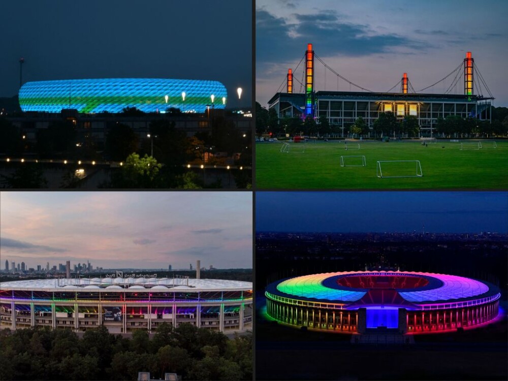 GALERIE FOTO. Germania a sfidat UEFA și Ungaria: a iluminat un stadion în culorile LGBT - Imaginea 5