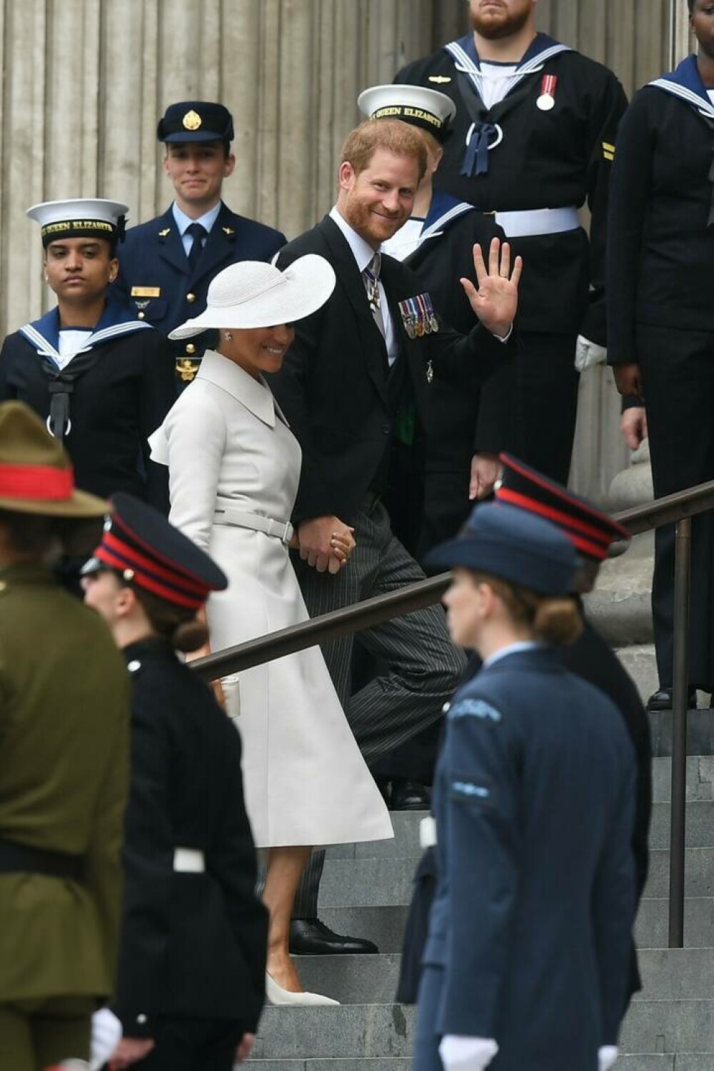 Prinţul Harry şi Meghan Markle, prima apariţie publică în Marea Britanie din 2020 - Imaginea 3