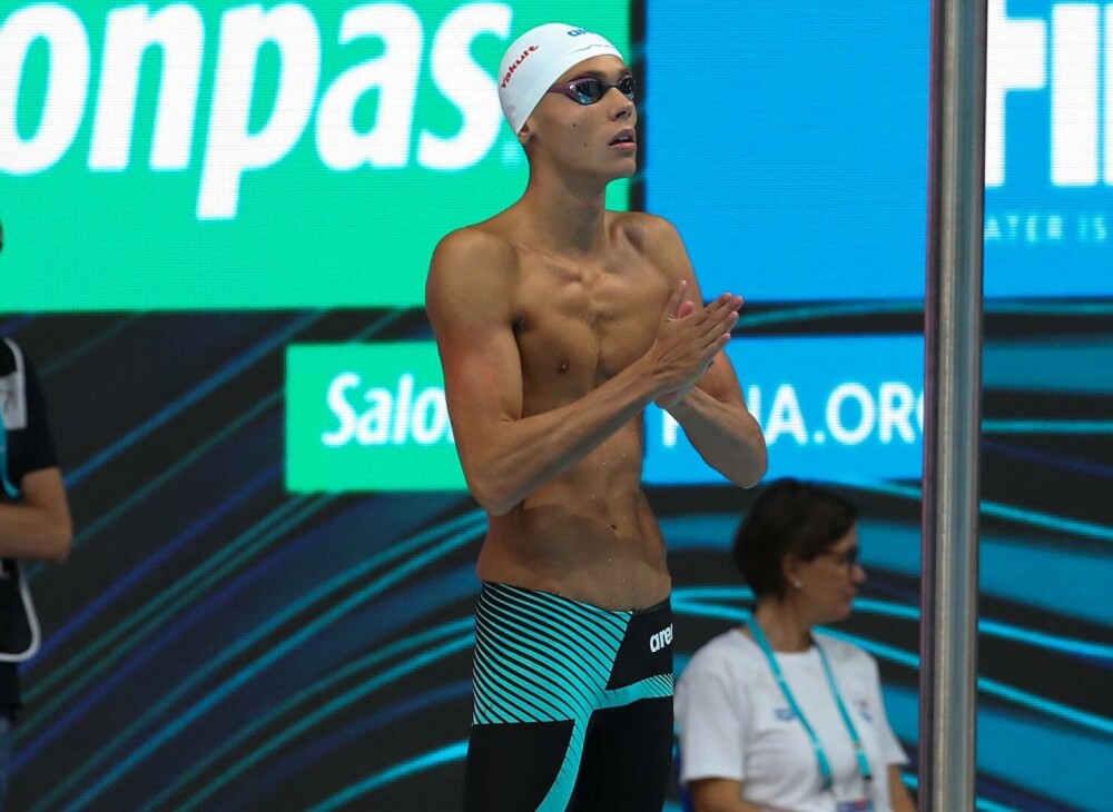David Popovici a câștigat aurul în finala la 100 m liber la Mondiale - Imaginea 3
