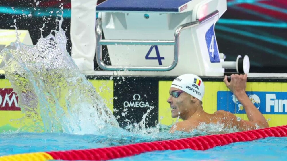 David Popovici s-a calificat fără emoții în finala de 200 m liber. Galerie Foto - Imaginea 1