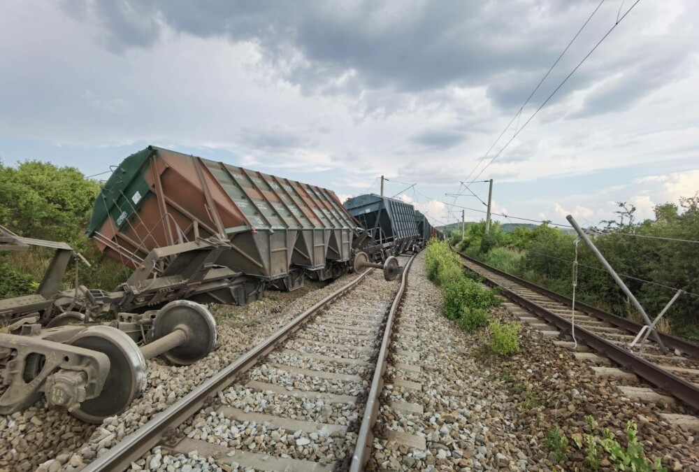 Tren cu vagoane ucrainene care au dus cereale în Portul Constanța, deraiat în Iași. Care a fost cauza GALERIE FOTO - Imaginea 2