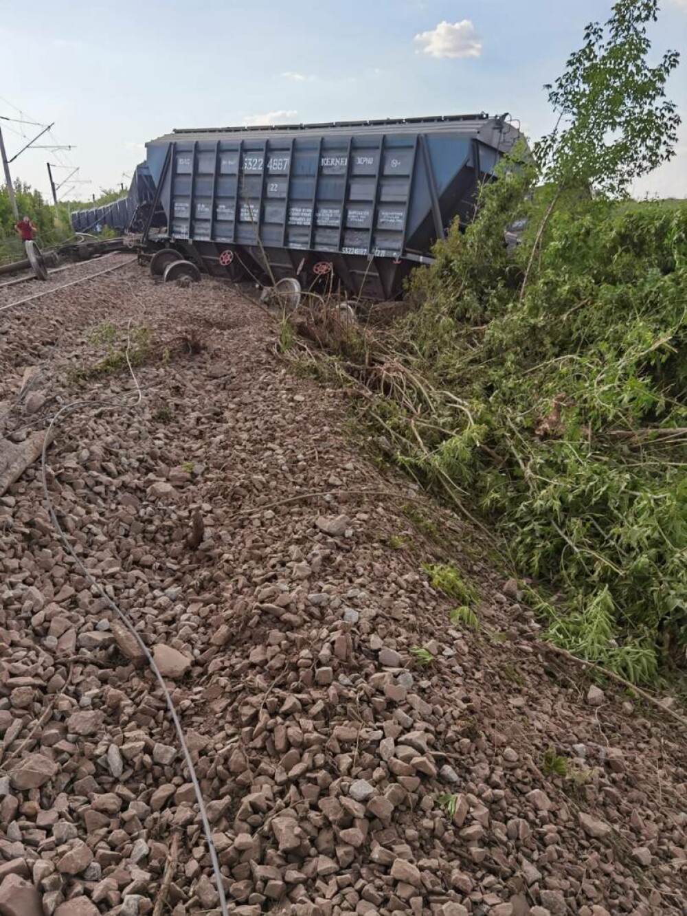 Tren cu vagoane ucrainene care au dus cereale în Portul Constanța, deraiat în Iași. Care a fost cauza GALERIE FOTO - Imaginea 7