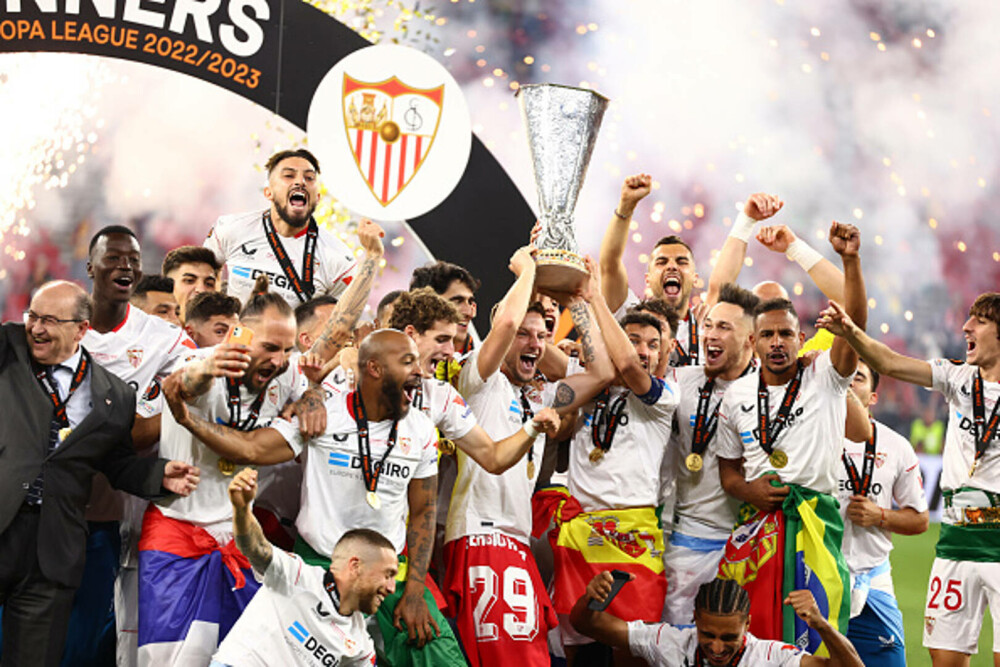 Sevilla a câștigat Europa League pentru a șaptea oară. A învins Roma lui Mourinho la penalty-uri. GALERIE FOTO - Imaginea 4