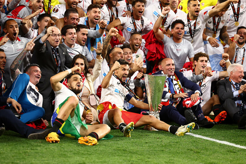 Sevilla a câștigat Europa League pentru a șaptea oară. A învins Roma lui Mourinho la penalty-uri. GALERIE FOTO - Imaginea 9