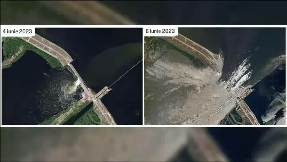 Puhoaiele provocate de distrugerea barajului de pe Nipru ar fi inundat prima linie de fortificații a rușilor - Imaginea 7