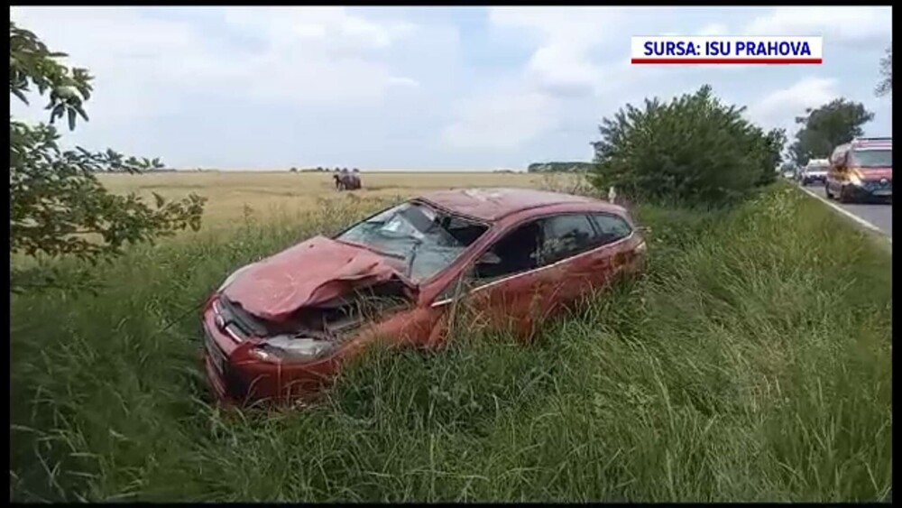 Cum s-a produs accidentul din Prahova care a mutilat pe viață o șoferiță de 42 de ani. Fiicele sale gemene au ajuns la spital - Imaginea 2