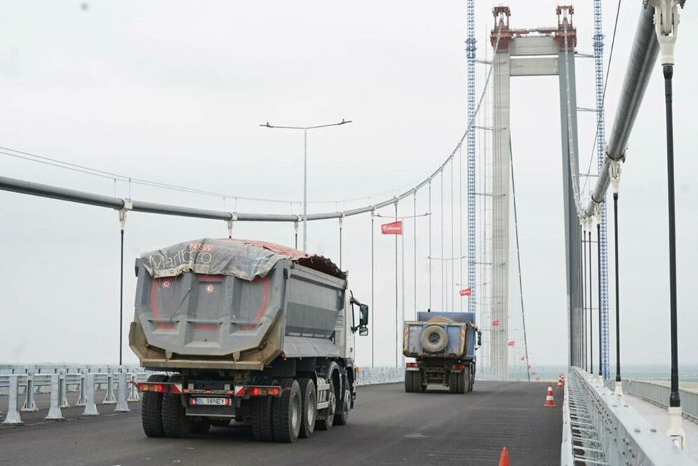 Au început testele de rezistență la podul suspendat de la Brăila, „Golden Gate-ul României”. VIDEO - Imaginea 3