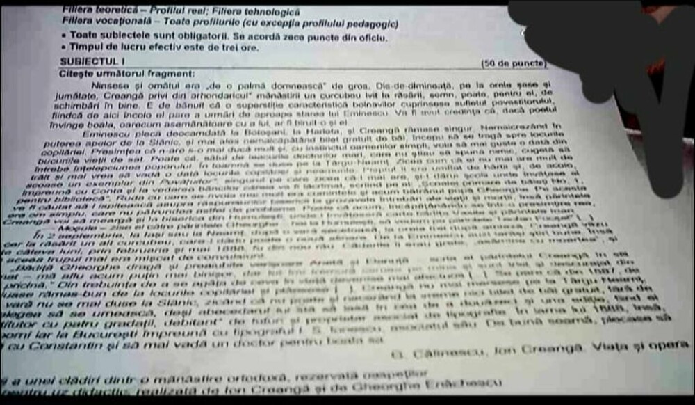Bareme și subiecte la Limba română de la BAC 2023 real și uman. Petiție pentru modificarea baremului de corectare - Imaginea 4