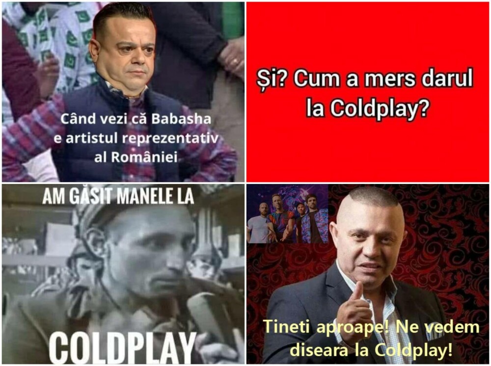 FOTO. Cele mai tari ”meme”-uri cu Babasha, după ce a cântat cu Chris Martin: ”Și? Cum a mers darul la Coldplay?” - Imaginea 9