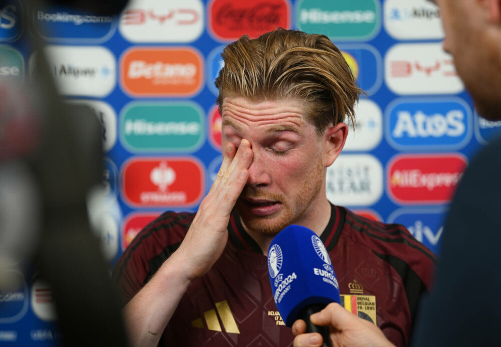 Fotbalistul Kevin De Bruyne şi-a consolat copiii în lacrimi după înfrângerea în faţa Slovaciei - Imaginea 2