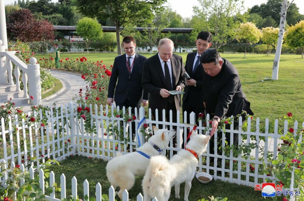 GALERIE FOTO. Imagini inedite cu Vladimir Putin și Kim Jong-Un. Cei doi dictatori, așa cum n-au mai fost văzuți niciodată - Imaginea 2