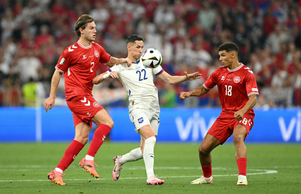 Danemarca - Serbia 0-0, în Grupa C de la EURO 2024. Nordicii sunt în 