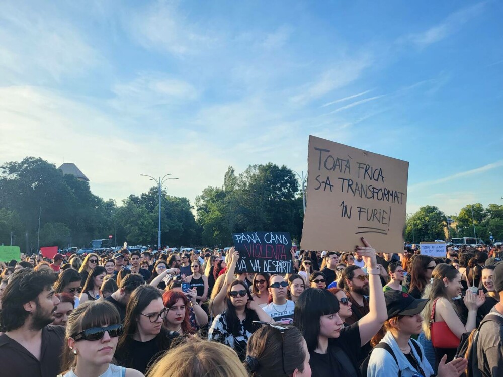 Protest la Guvern, după crima din Cosmopolis. Femicidul, cerut ca infracțiune distinctă în Codul Penal. „Ne-am săturat” - Imaginea 11