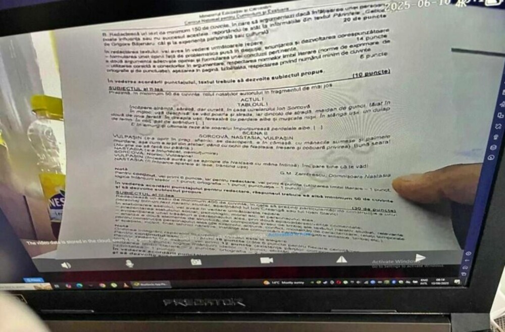 Subiecte și bareme BAC 2025, Limba Română. Ce a picat la subiectul al III-lea și care erau răspunsurile corecte - Imaginea 2
