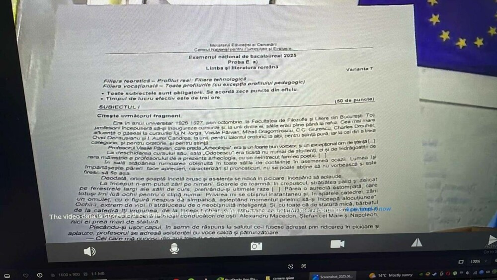 Subiecte și bareme BAC 2025, Limba Română. Ce a picat la subiectul al III-lea și care erau răspunsurile corecte - Imaginea 6