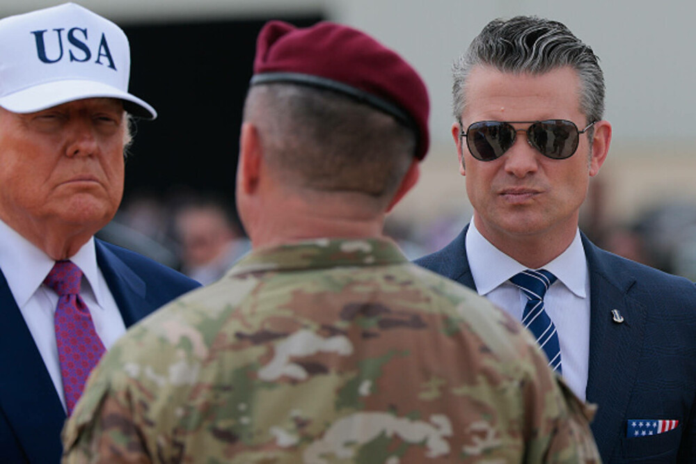 Donald Trump, discurs la Fort Bragg: Protestele din Los Angeles reprezintă un risc pentru securitatea naţională. FOTO & VIDEO - Imaginea 20