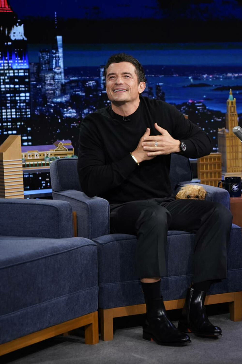 Orlando Bloom a atras din nou toate privirile. Cum a apărut alături de câinele său pe covorul roșu. GALERIE FOTO - Imaginea 13