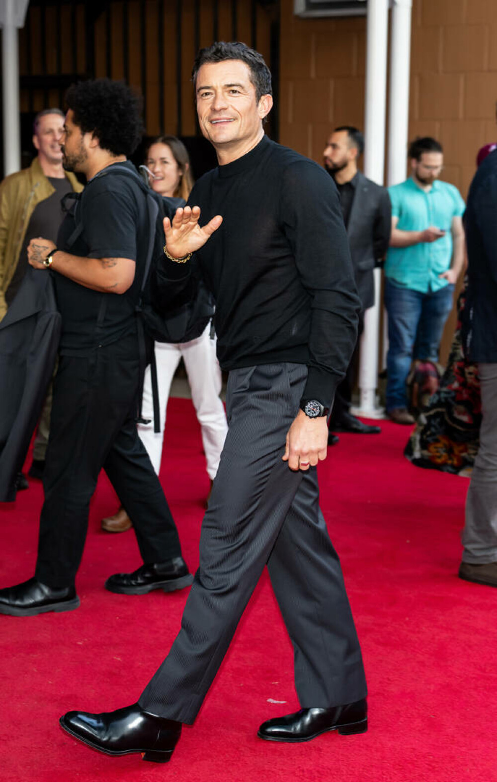 Orlando Bloom a atras din nou toate privirile. Cum a apărut alături de câinele său pe covorul roșu. GALERIE FOTO - Imaginea 18