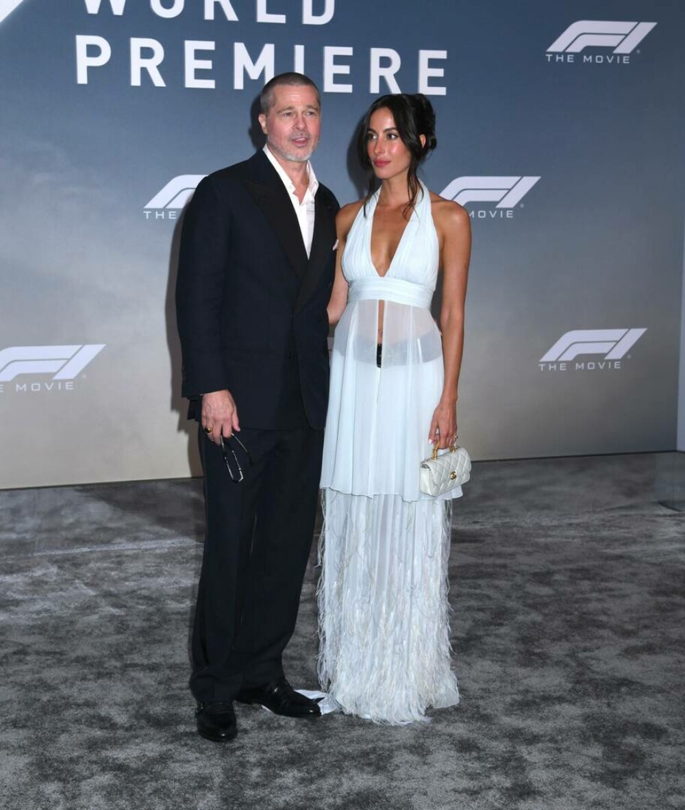 Brad Pitt și Ines de Ramon, apariție rară pe covorul roșu. Cum au fost surprinși la premiera filmului F1. FOTO - Imaginea 21