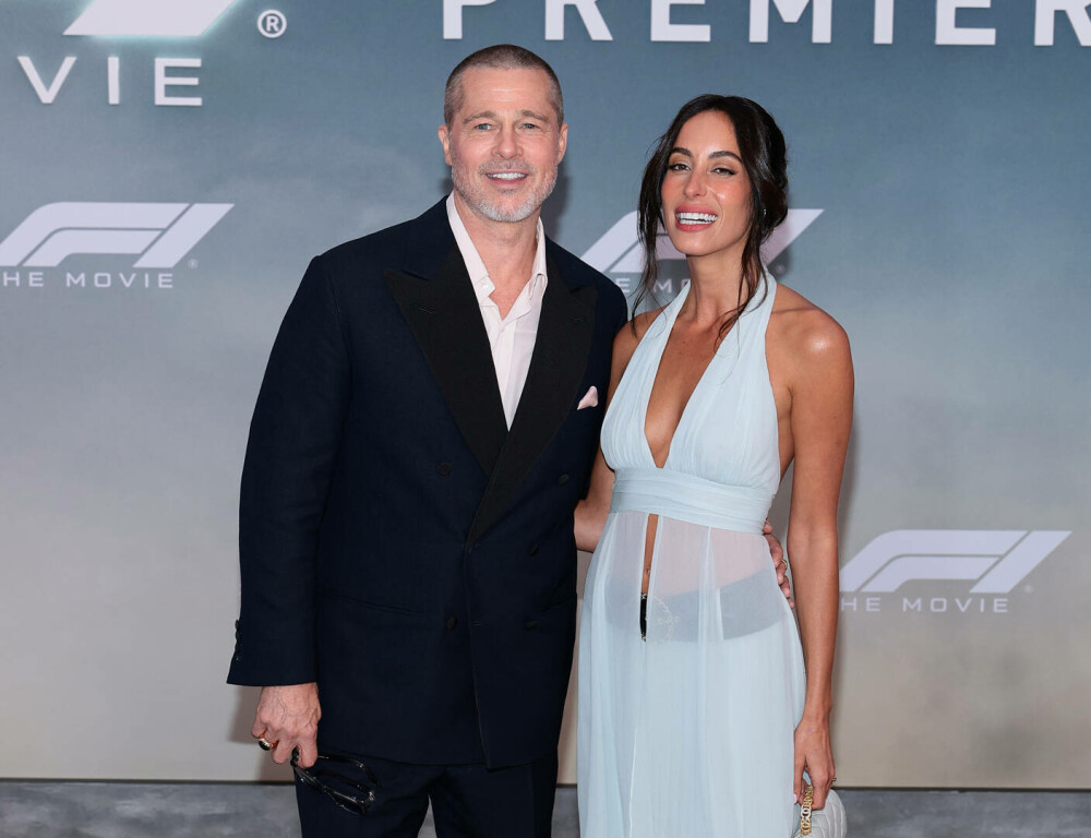 Brad Pitt și Ines de Ramon, apariție rară pe covorul roșu. Cum au fost surprinși la premiera filmului F1. FOTO - Imaginea 41