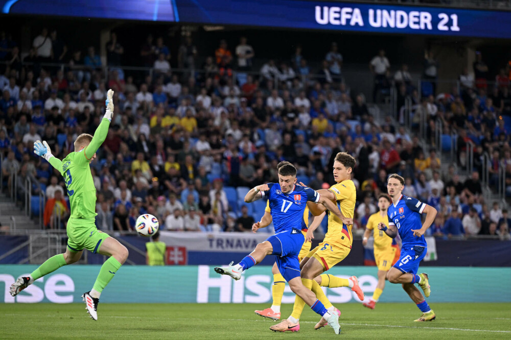 România - Slovacia 1-2. ”Tricolorii mici” au pierdut și ultimul meci jucat la EURO U21 - Imaginea 8