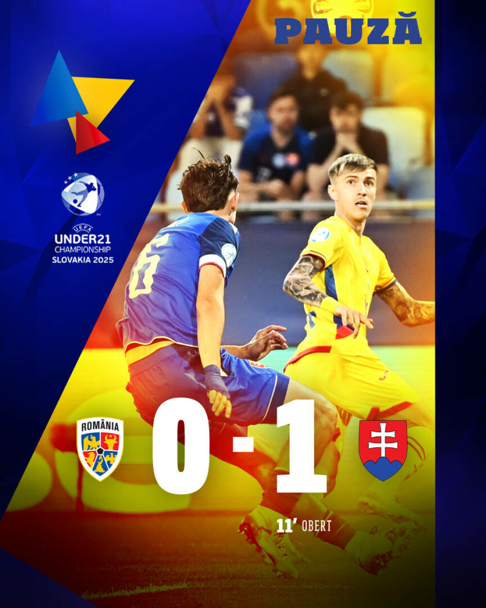 România - Slovacia 1-2. ”Tricolorii mici” au pierdut și ultimul meci jucat la EURO U21 - Imaginea 22