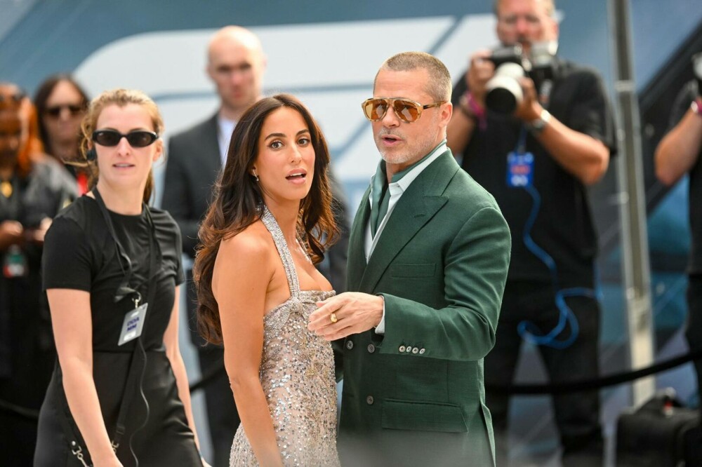 Brad Pitt și Ines de Ramon, apariție elegantă la Londra. Cu ce ținută a impresionat partenera lui. GALERIE FOTO - Imaginea 4