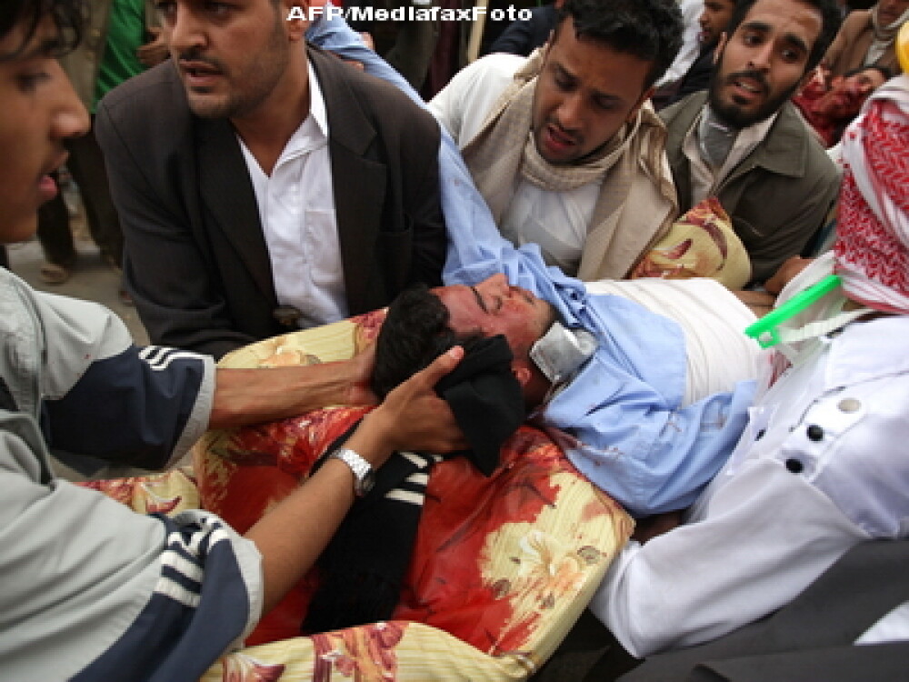 Stare de urgenta in Yemen. Cel putin 40 de persoane ucise, peste 100 raniti - Imaginea 2