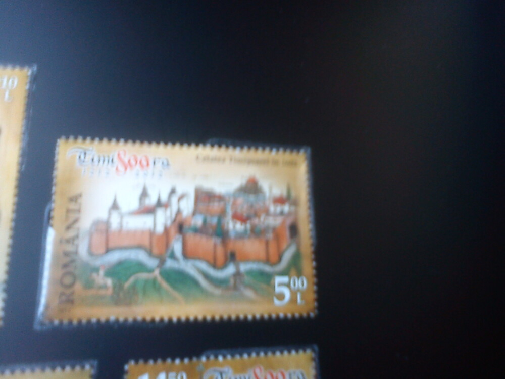 Timisoara are de azi 4 timbre de colectie. Pe ele sunt tiparite simbolurile orasului - Imaginea 4