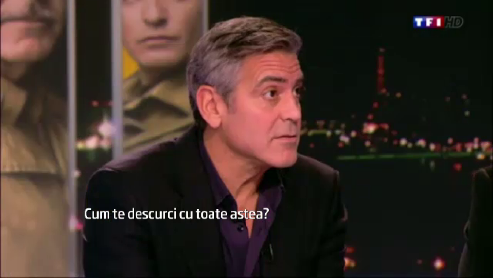 George Clooney i-a convins pe francezi ca are umor. Vedeta a vorbit, la TV, despre noul sau film, 