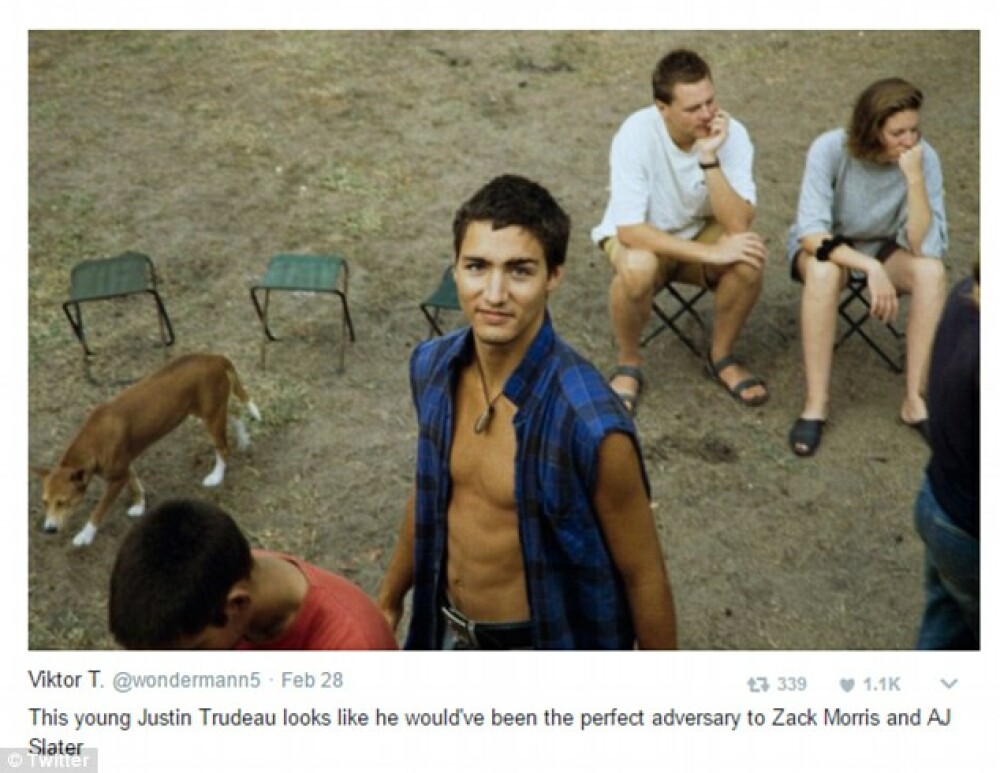 Pozele cu tanarul Justin Trudeau au provocat frenezie pe internet. Cum a devenit premierul Canadei sursa de virale online - Imaginea 1