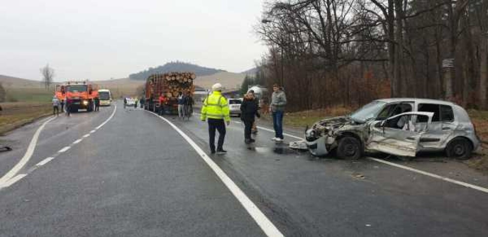 Accident în lanț pe DN1 în Brașov. 7 maşini s-au ciocnit - Imaginea 1
