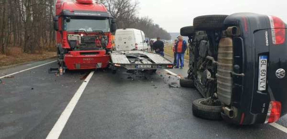 Accident în lanț pe DN1 în Brașov. 7 maşini s-au ciocnit - Imaginea 2
