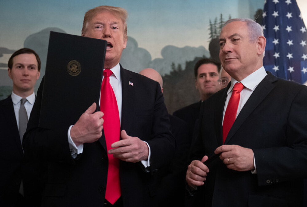 Donald Trump a recunoscut suveranitatea Israelului asupra Platoului Golan. Anunțul Siriei - Imaginea 1