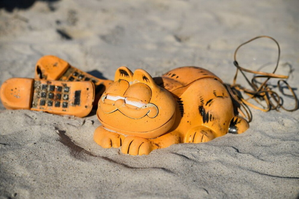 Mister rezolvat după 30 ani. De unde apăreau constant telefoane Garfield pe plaje din Franța - Imaginea 1