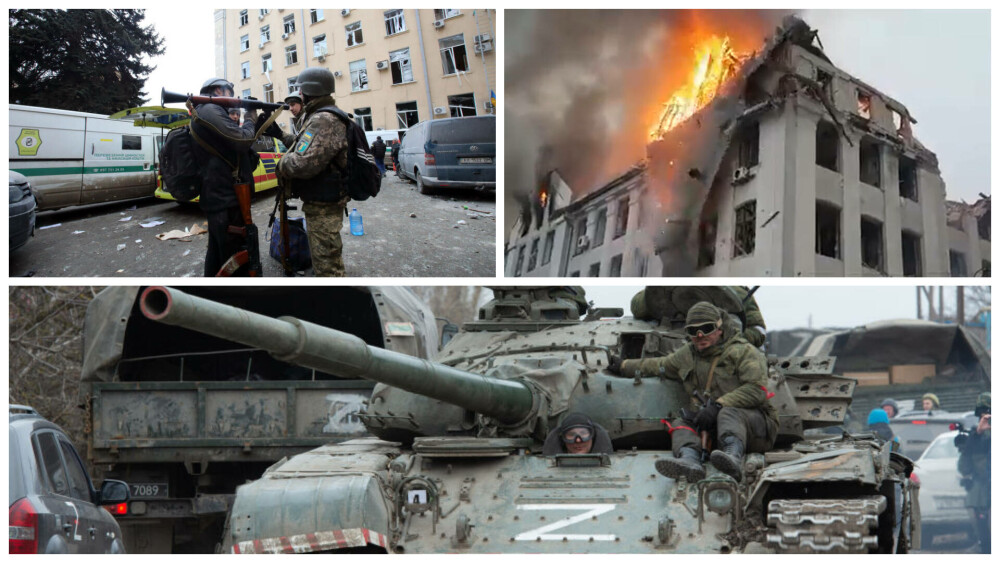 Război în Ucraina Ziua 7. Primul oraș mare ucrainean care cade în mâinile rușilor. Explozie la gara din Kiev - Imaginea 2
