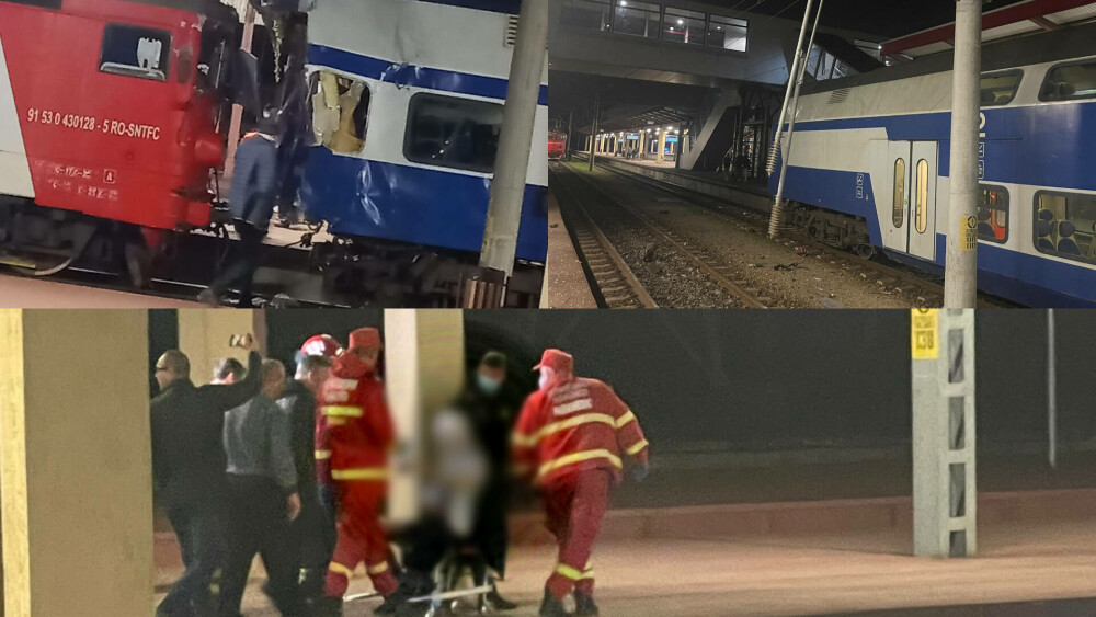 Accident feroviar în Gara Galați. O femeie conductor a murit, trei persoane sunt rănite după ce o locomotivă a lovit un tren - Imaginea 18