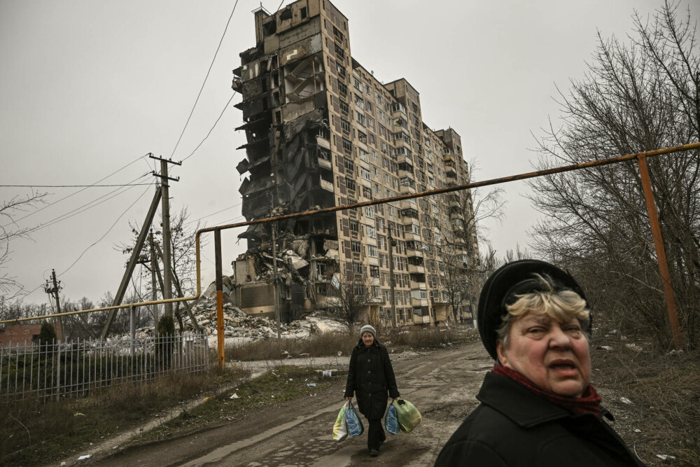 GALERIE FOTO. Rusia transformă Avdiivka, un oraș din Donețk, într-un 