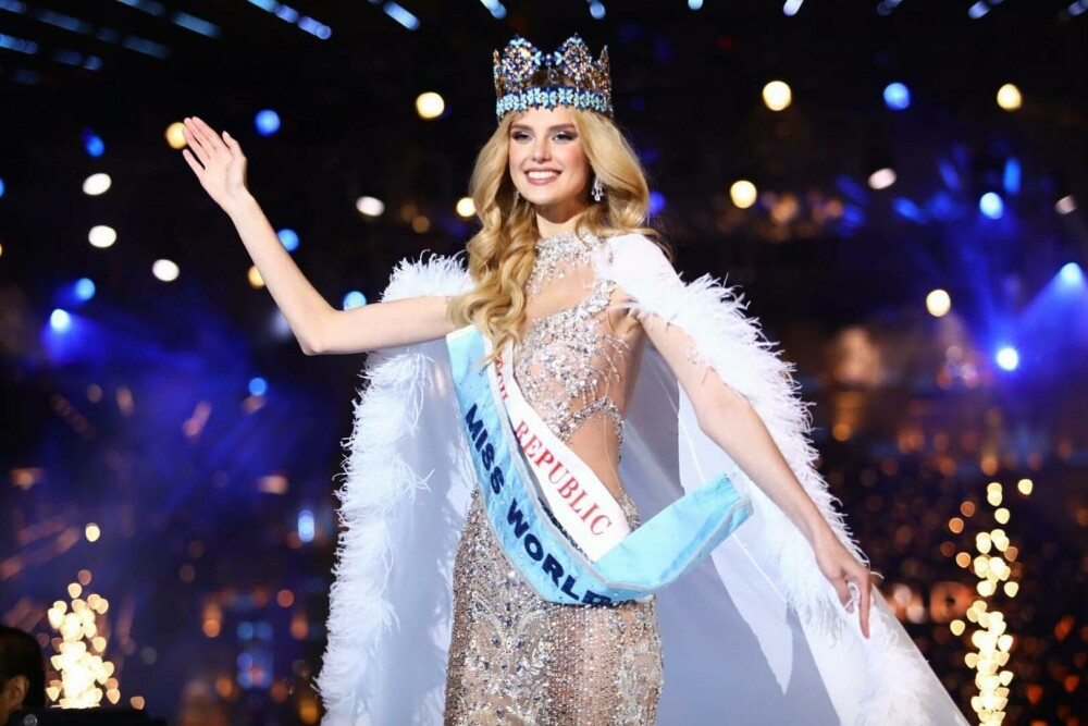 Krystyna Pyszková a câștigat titlul de Miss World 2024. Cum arată frumoasa din Cehia | GALERIE FOTO și VIDEO - Imaginea 1
