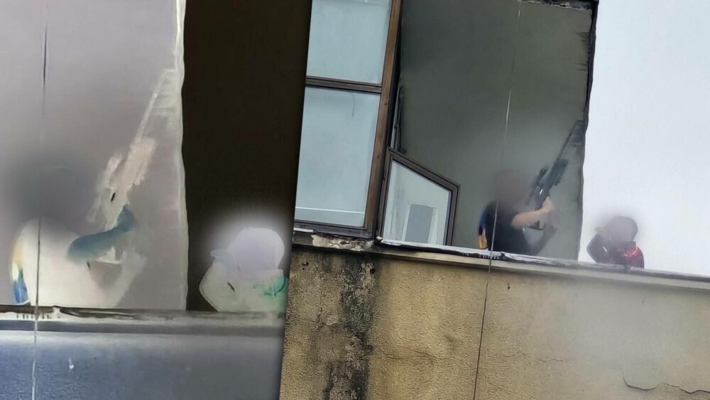 Un bărbat a fost observat mânuind o pușcă cu lunetă, pe un bloc din București. Polițiști și echipe de asalt, la fața locului - Imaginea 1