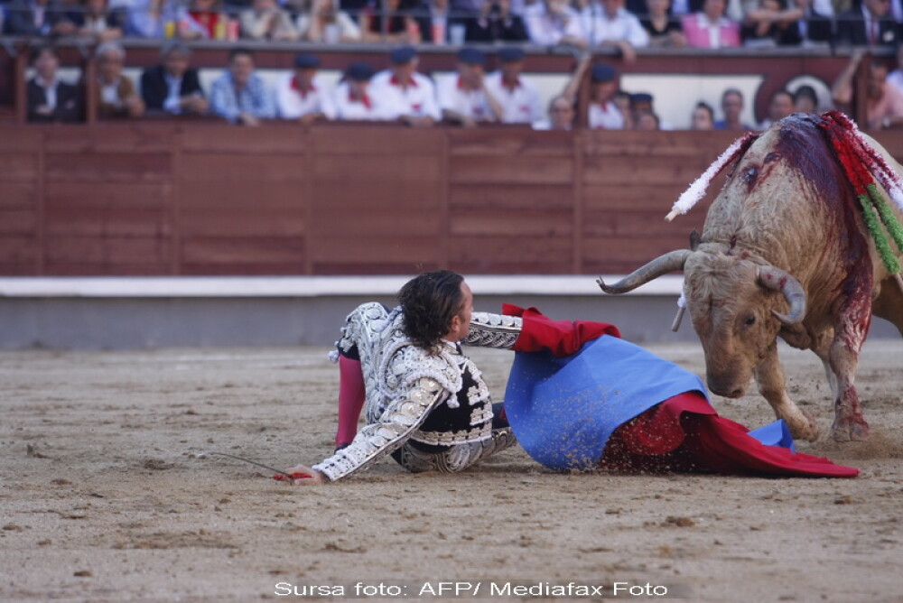 IMAGINI SOC! Un taur i-a strapuns gura unui matador! - Imaginea 1